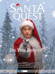 Poster for Santa Quest mockumentary with John Dunsworth at the Santa Winter Games in Sweden"