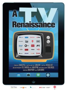 Poster designed by design.1site.co for CBC TV documentary TV Renaissance"